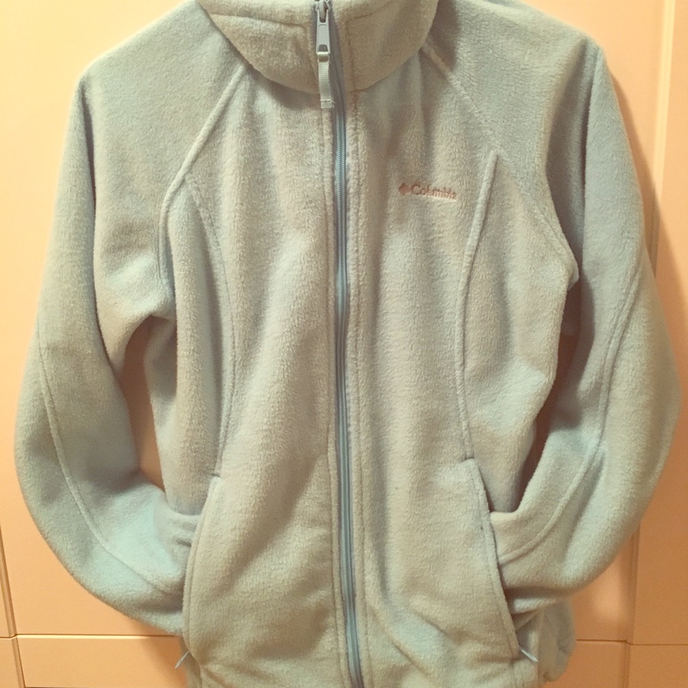 Columbia Light Blue Full Zip Up